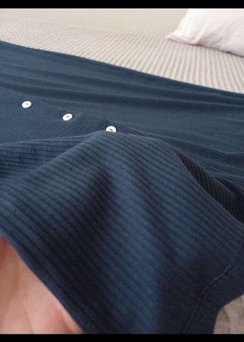 Trendyol & Milla Düğmeli Lacivert Denim Midi Elbise