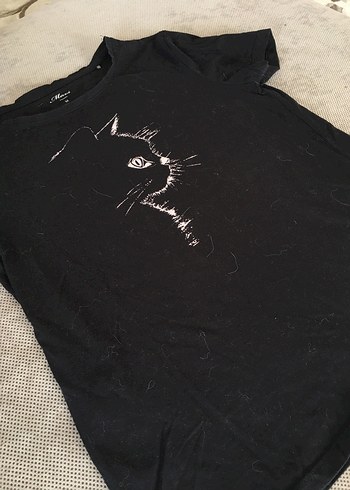 Siyah Baskılı Tişörtü - Görsel 3