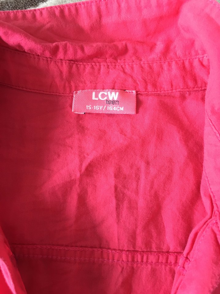 Pembe Keten Çocuk Gömlek - Görsel 3