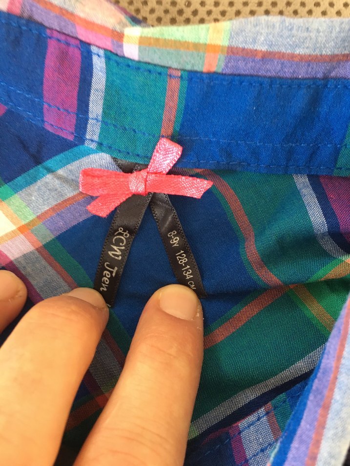 Renkli Düğmeli Kısa Kollu Çocuk Gömlek - Görsel 3