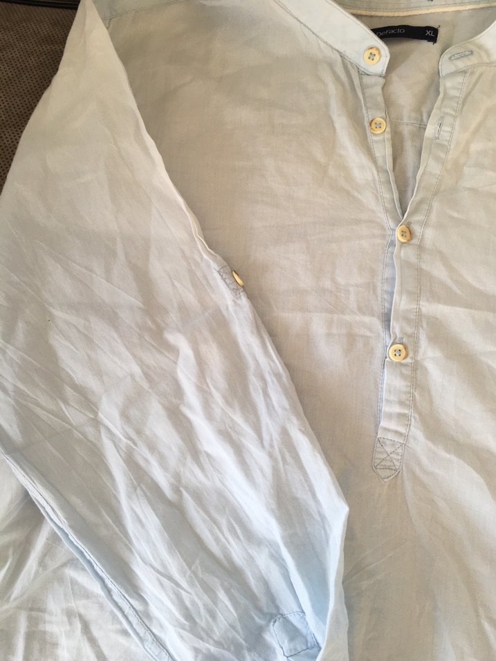 Erkek Bohem Uzun Kollu Keten Gömlek - Görsel 4