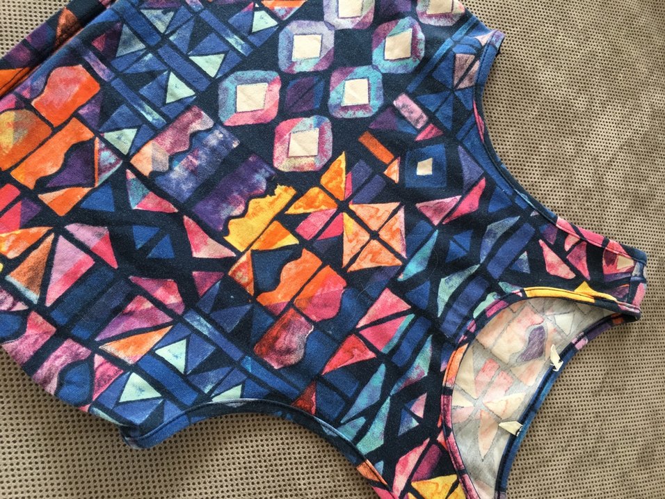 Renkli Batik Desenli Kolsuz Mini Body - Görsel 2