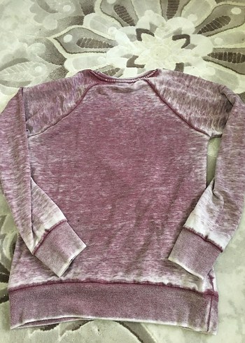 Pembe Uzun Kollu Kadın Sweatshirt - Görsel 7