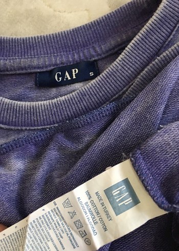 GAP Uzun Kollu Kadın Denim Sweatshirt - Görsel 6
