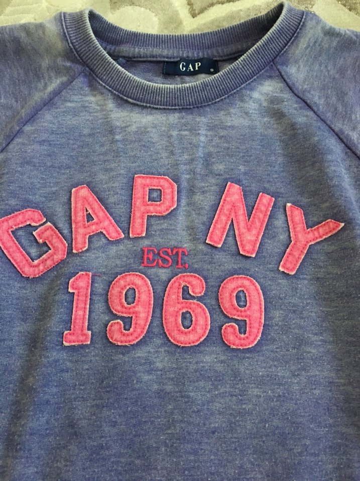 GAP Uzun Kollu Kadın Denim Sweatshirt - Görsel 2