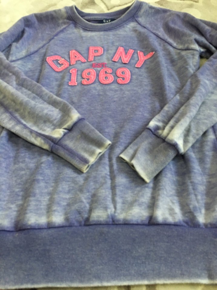 GAP Uzun Kollu Kadın Denim Sweatshirt - Görsel 3