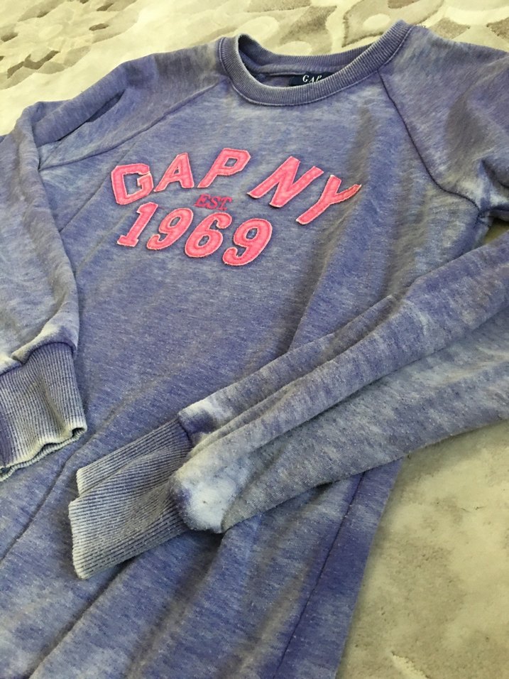 GAP Uzun Kollu Kadın Denim Sweatshirt - Görsel 4