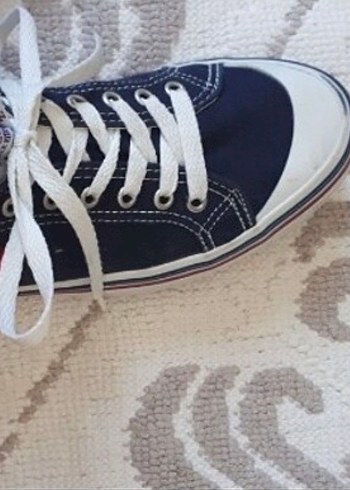 Lacivert Elastik Bağcıklı Kadın Spor Ayakkabı - Görsel 3