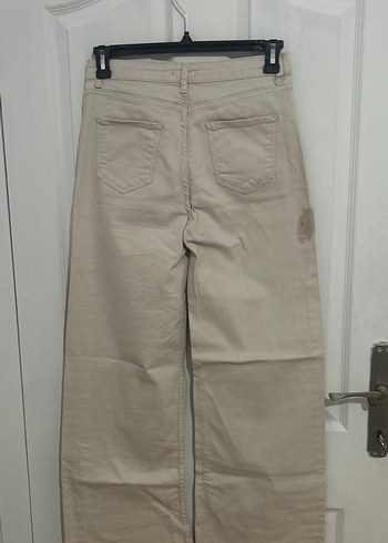 Bej Kadın Keten Pantolon - Görsel 3