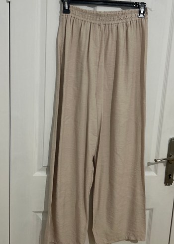 Bej Uzun Kollu Keten Kadın Kimono takımı - Görsel 5