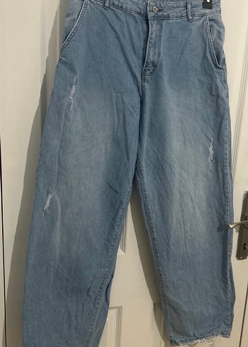 Baggy Denim Kadın Pantolon - Görsel 2