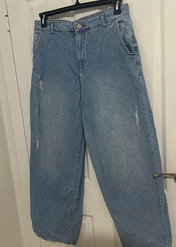 Baggy Denim Kadın Pantolon - Görsel 3