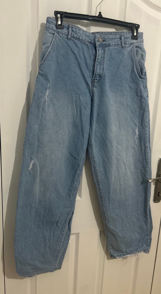 Baggy Denim Kadın Pantolon - Görsel 2