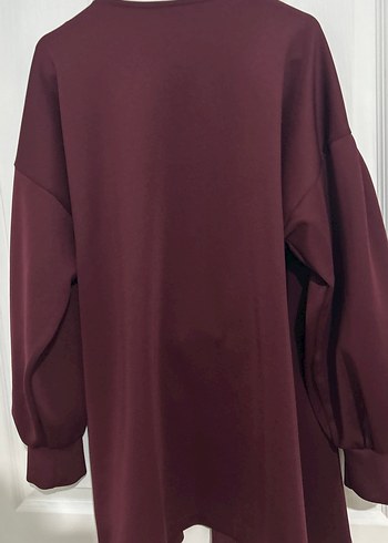 Balon kol Yandan bağlamalı Bordo Takım - Görsel 4