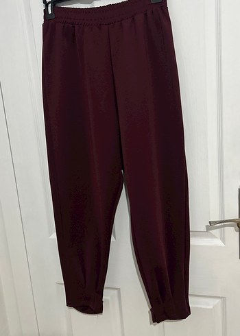 Balon kol Yandan bağlamalı Bordo Takım - Görsel 6