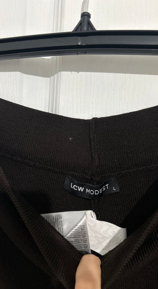 Kadın Acı Kahve Triko pantolon - Görsel 4