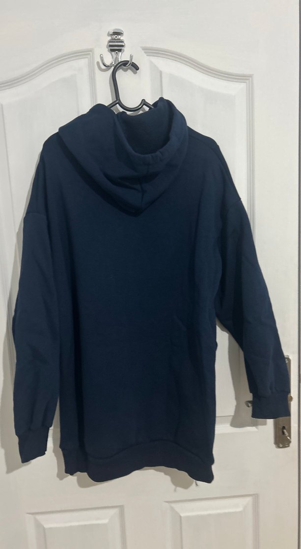 Kadın Lacivert Yarım Fermuarlı Sweatshirt - Görsel 4