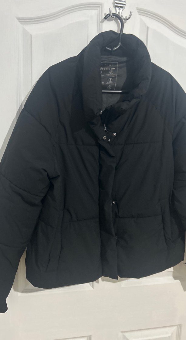 Fermuarlı Siyah Kadın Kışlık Mont - Görsel 2