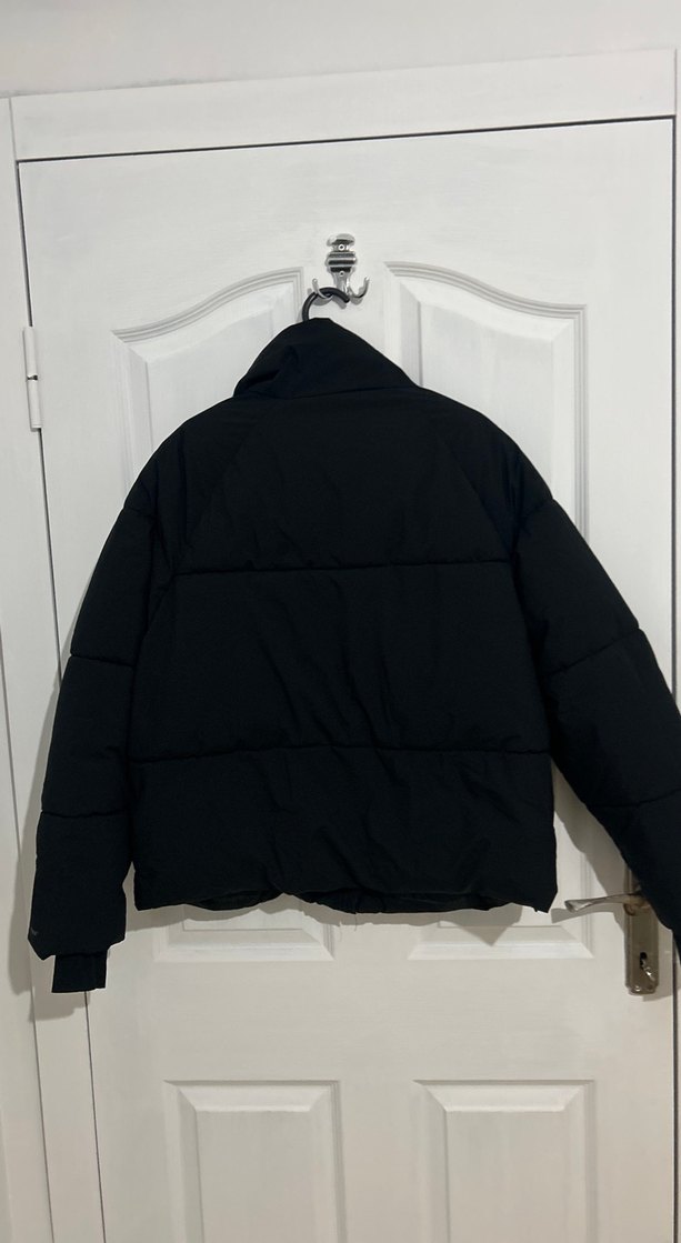 Fermuarlı Siyah Kadın Kışlık Mont - Görsel 5