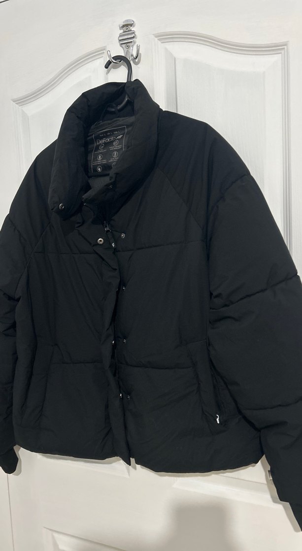 Fermuarlı Siyah Kadın Kışlık Mont - Görsel 3