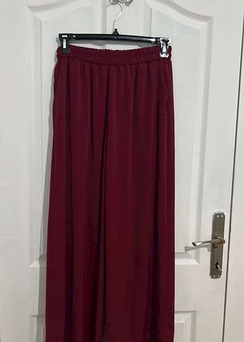 Bordo Şifon Uzun Kollu Kadın Takım - Görsel 5