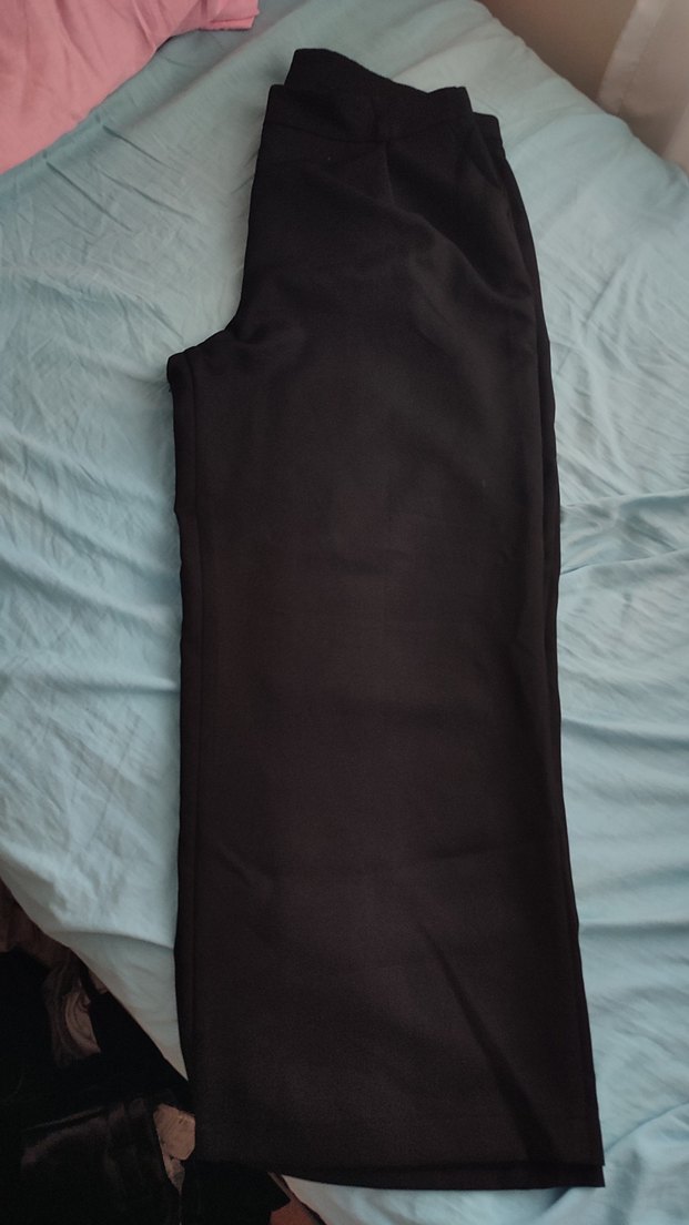 Kadın siyah Kumaş Pantolon - Görsel 2