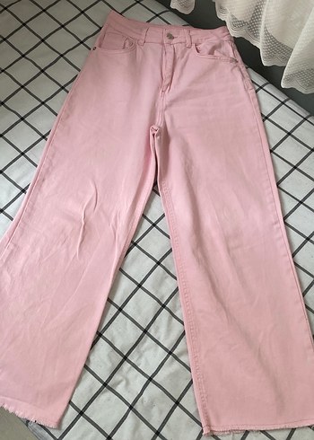 Defacto Rahat Ve Sik Acik Pembe Genis Paca Jean