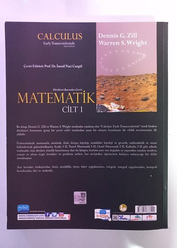 Matematik Cilt 1 - Calculus Early Transcendentals - Görsel 2