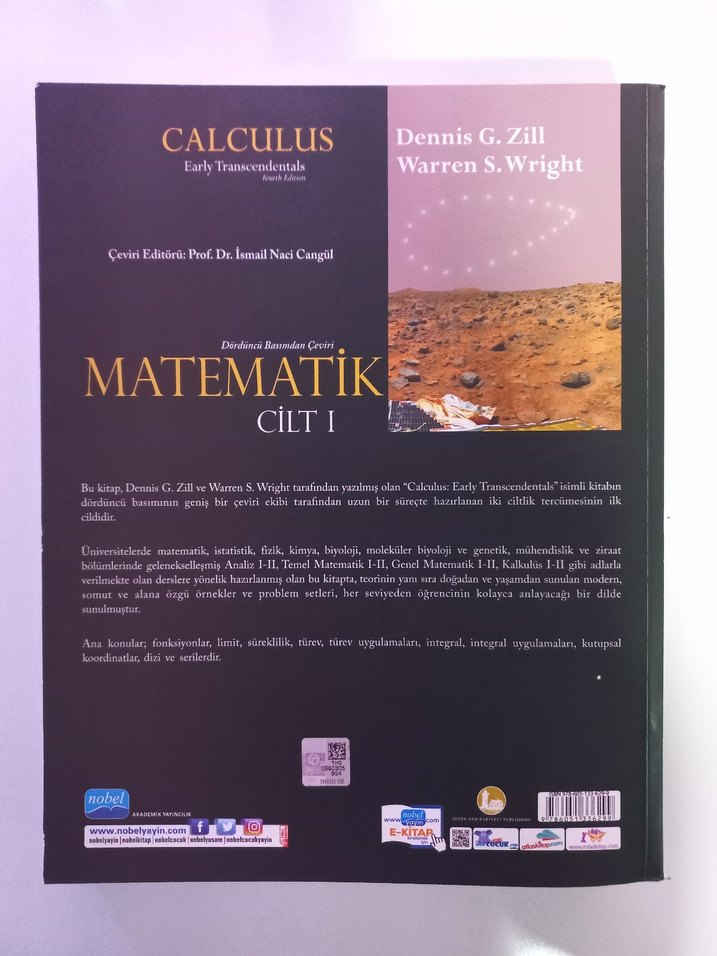 Matematik Cilt 1 - Calculus Early Transcendentals - Görsel 2