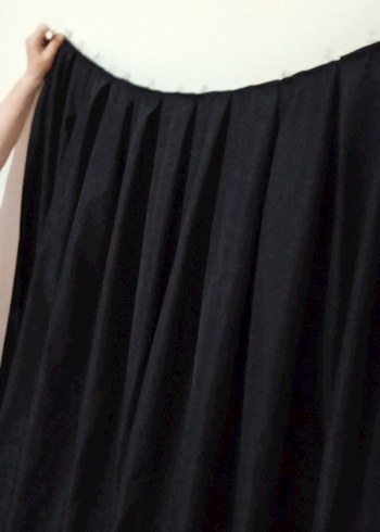 Siyah güneşlik/fon perdesi en 110 cm boy 230 cm - Görsel 3