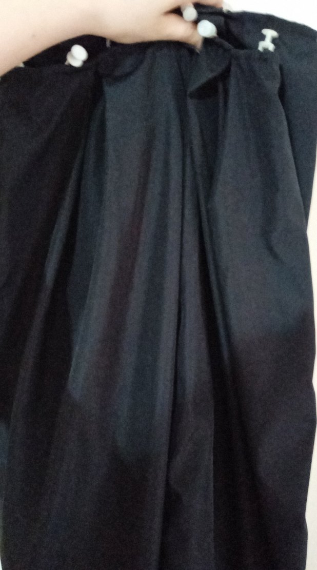 Siyah güneşlik/fon perdesi en 110 cm boy 230 cm - Görsel 2