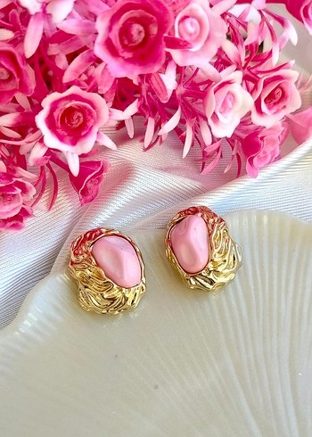 Pembe Mini Pilili Bohem Küpe