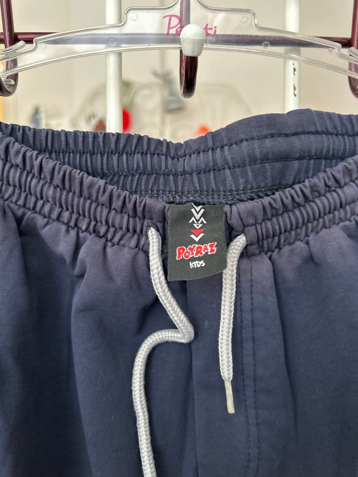 Erkek çocuk Gri Pamuklu Rahat Jogger Eşofman - Görsel 3