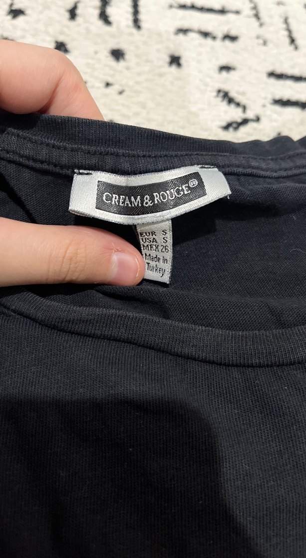 Siyah Baskılı Uzun Kollu Hamile Tişört - Görsel 2