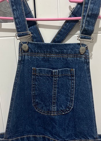 Kadın Lacivert Denim Mini elbise - Görsel 3