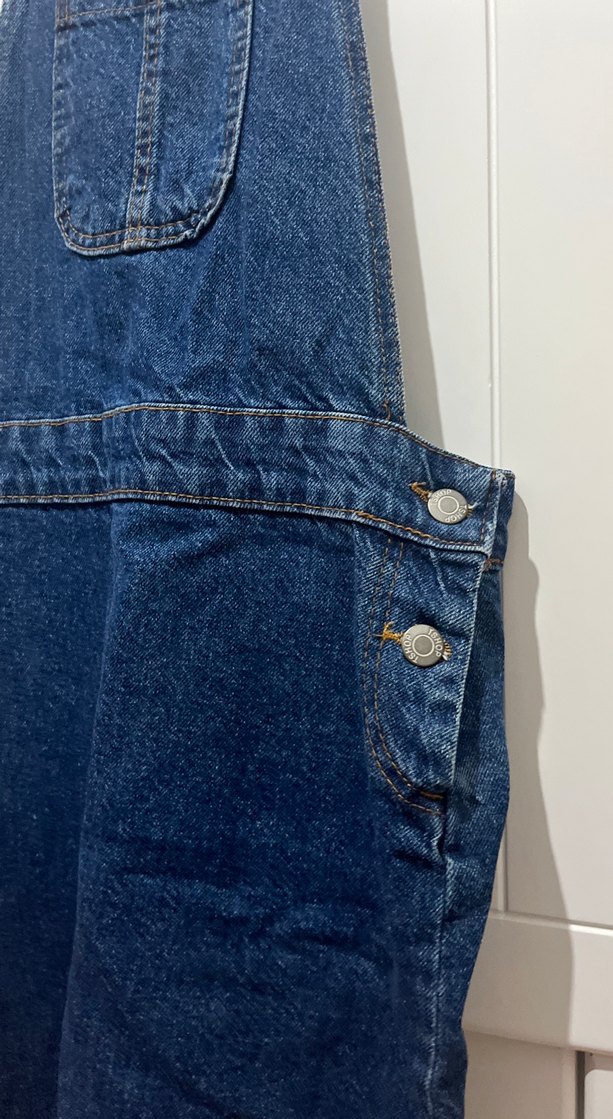 Kadın Lacivert Denim Mini elbise - Görsel 2