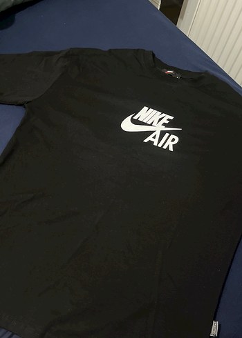 Erkek Siyah Baskılı Nike tişört - Görsel 3