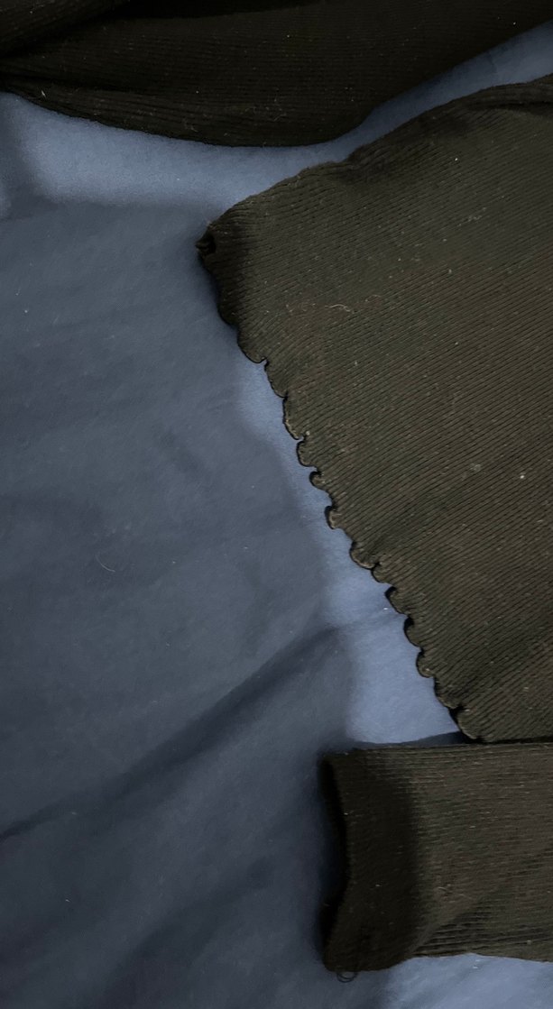 Kıadın Siyah Uzun Kollu Basic Tişört - Görsel 2