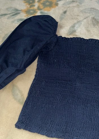 Lacivert Midi Bluz - Görsel 2