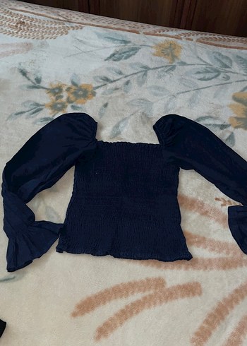 Lacivert Midi Bluz - Görsel 4