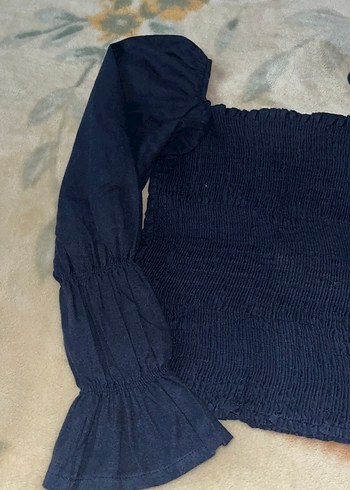 Lacivert Midi Bluz - Görsel 3