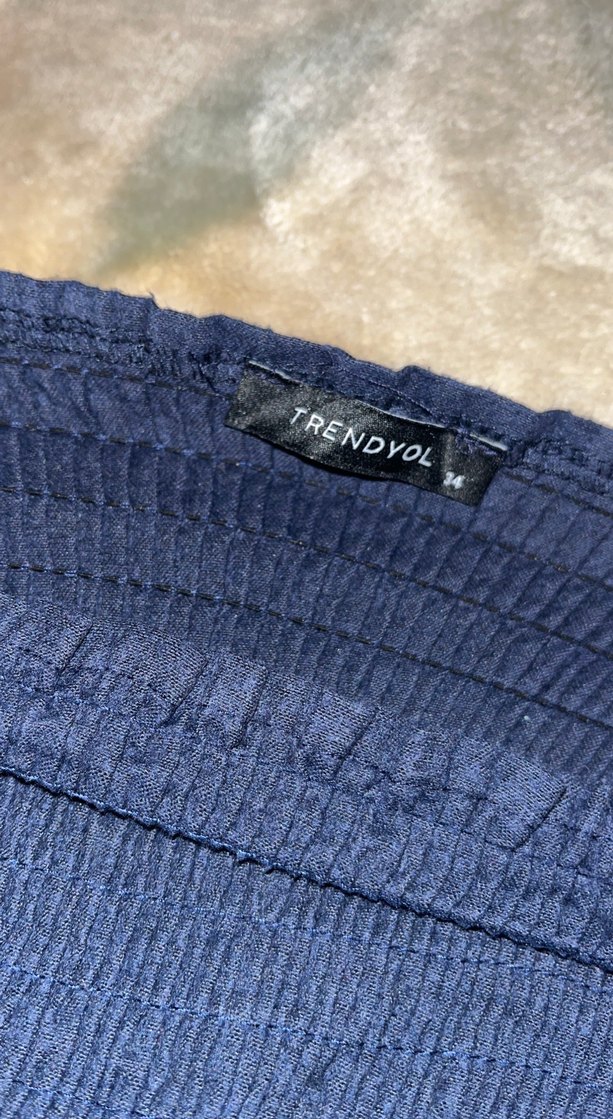 Lacivert Midi Bluz - Görsel 5