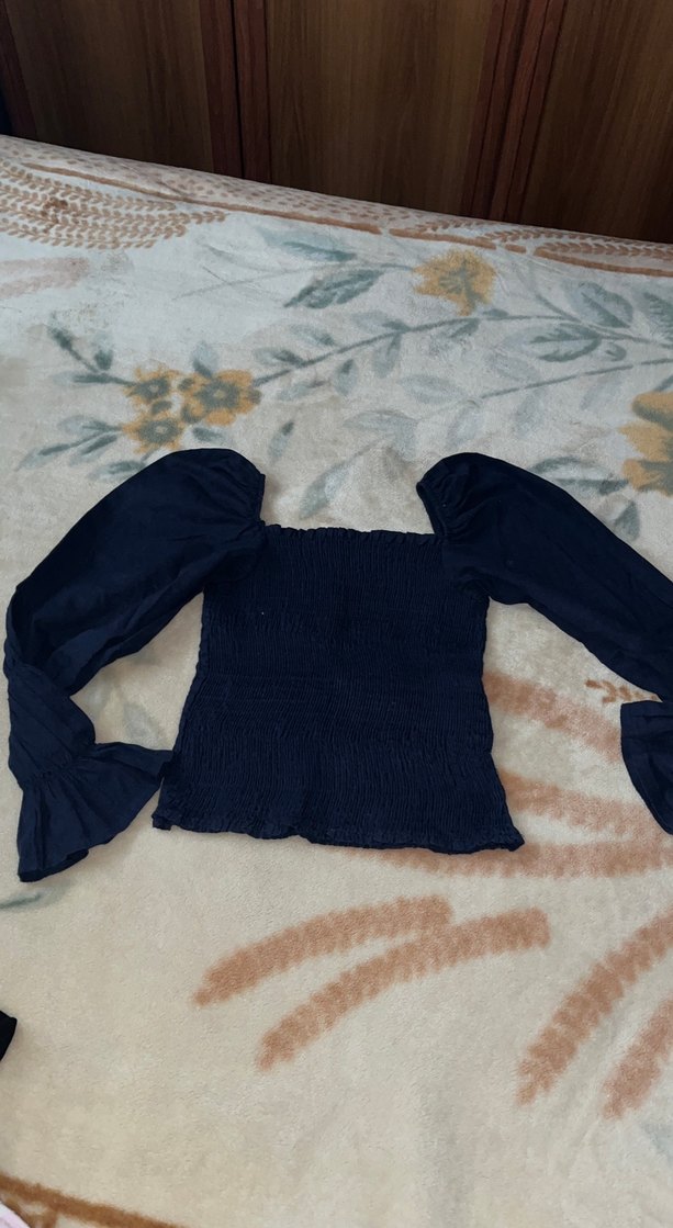 Lacivert Midi Bluz - Görsel 4