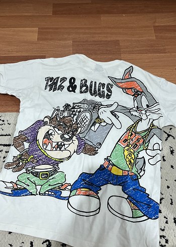 Beyaz Pamuklu cocuk Tişörtü, Rahat Kesim - Görsel 2