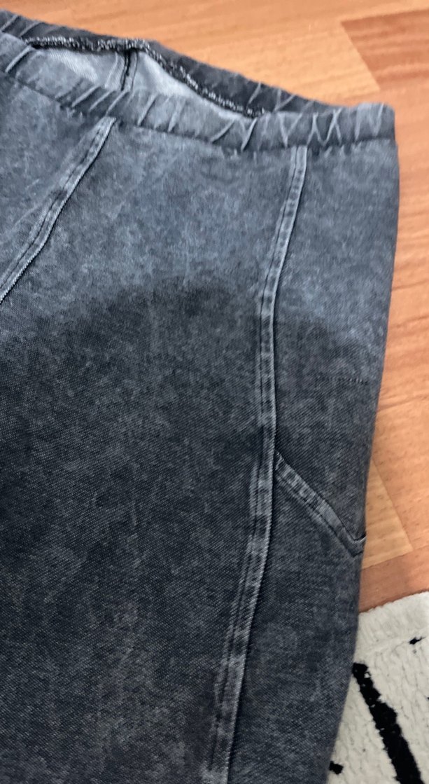 Gri Kız çocuğu  tayt  Denim Pantolon - Görsel 2