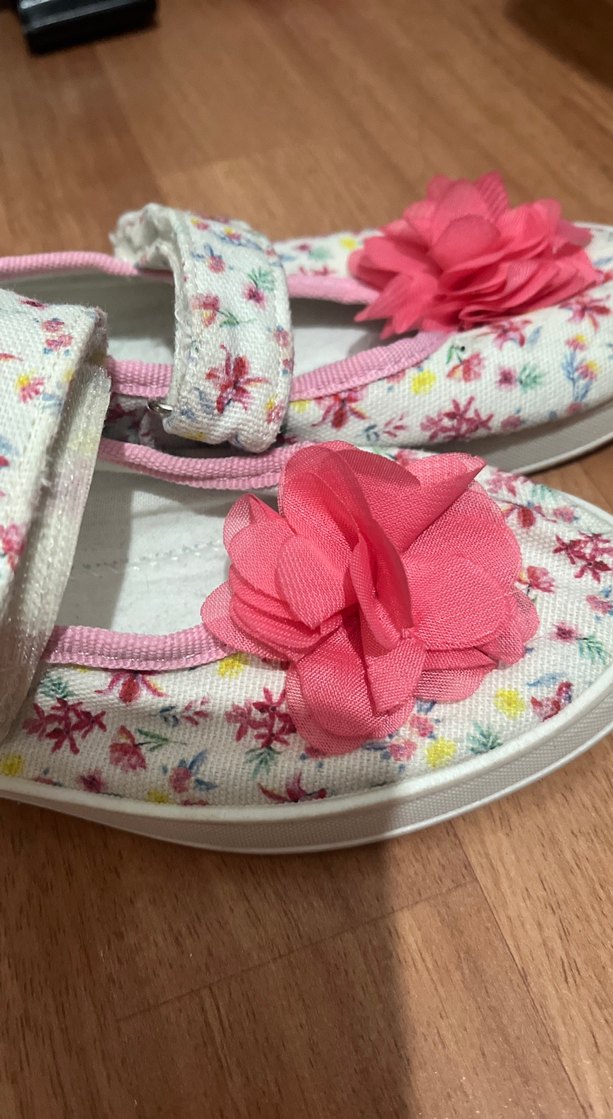 Pembe Çiçekli Kız Çocuk Sandaletleri - Görsel 3