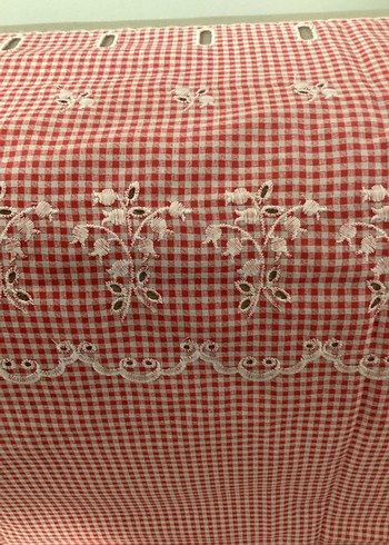 Nakışlı bistro perde - Görsel 5