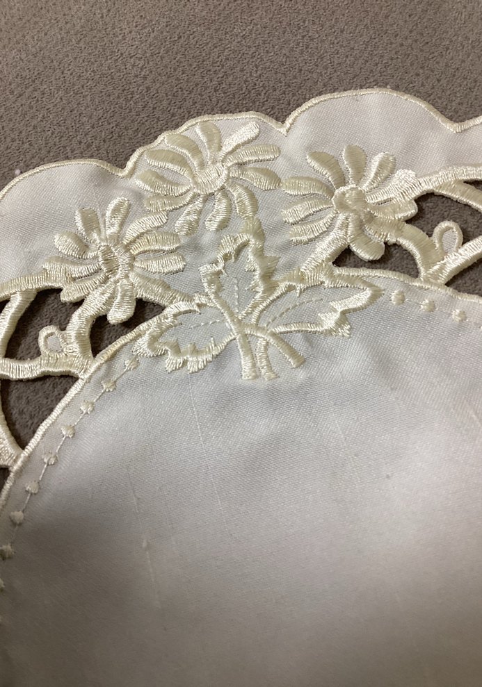 Krem Renk Nakışlı Yuvarlak 3 parça - Görsel 4