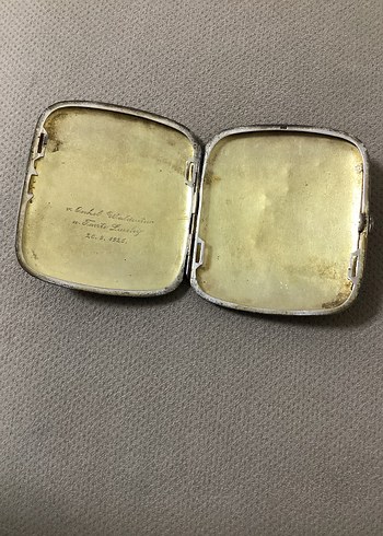 1926 tarihli Alman 800 ayar gümüş sigara tabakası - Görsel 2