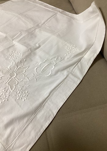 Geleneksel İşlemeli Beyaz kırlent - Görsel 3